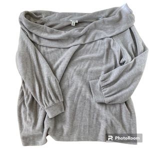 Off the shoulder grey a.n.a brand sweater 3X